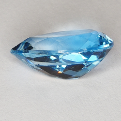 7.03ct Blue Topaz pear cut 15.0x9.9mm