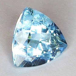 7.73ct Blue Topaz coupe trilliant 12.3x12.2mm