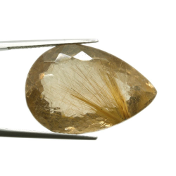 40.97ct. Rutile Quartz Pear Cut