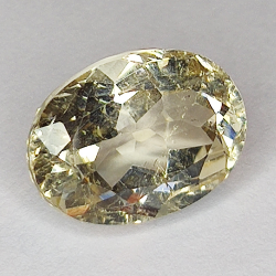 8.49ct Topacio Champagne talla oval 13.5x10.0mm