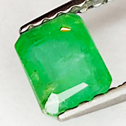 0.58ct Smaragd Smaragdschliff 5.0x4.1mm