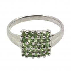 Tsavorite Garnet & 925 Sterling Silver Ring