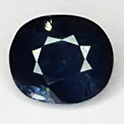 0.92ct Zafiro Azul talla oval 6.1x5.2mm