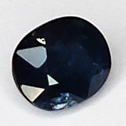 0.92ct Blauer Saphir Ovalschliff 6.1x5.2mm