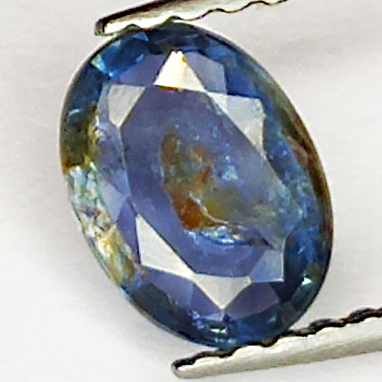 0.80ct Blauer Saphir Ovalschliff 6.8x5.0mm