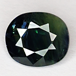 1.04ct Zafiro Azul talla oval 6.5x5.6mm