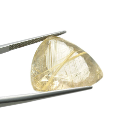 26.60ct. Rutile Quartz Trilliant Cut