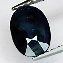 1.08ct Blauer Saphir Ovalschliff 7.1x5.1mm