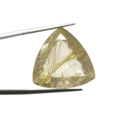 26.60ct. Rutile Quartz Trilliant Cut