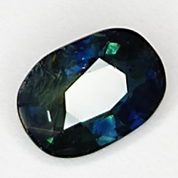 0.96ct Bleue Saphir coupe ovale 7.0x4.9mm