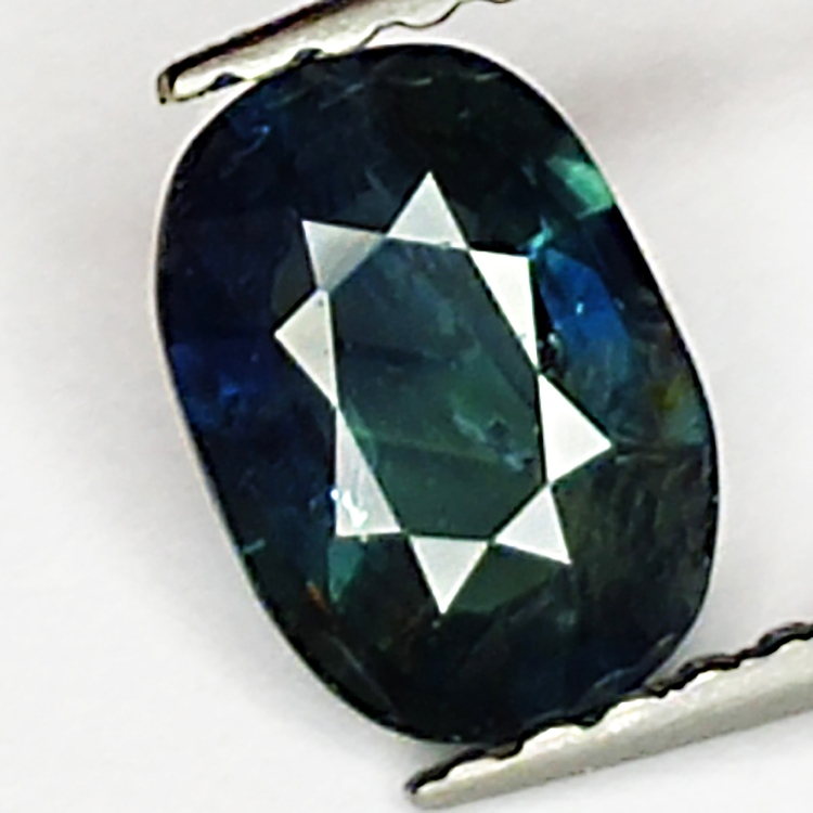 0.96ct Blauer Saphir Ovalschliff 7.0x4.9mm