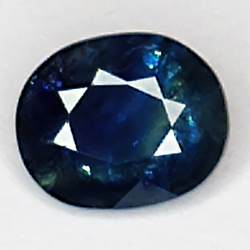 0.75ct Blauer Saphir Ovalschliff 5.8x4.8mm