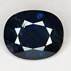 0.91ct Zaffiro blu taglio ovale 6.0x5.0mm