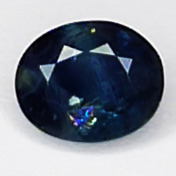 0.78ct Zaffiro blu taglio ovale 6.0x4.9mm