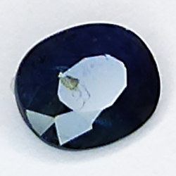 0.83ct Zaffiro blu taglio ovale 6.0x5.0mm