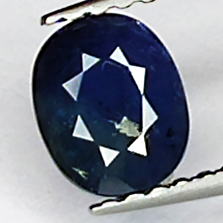 0.83ct Blauer Saphir Ovalschliff 6.0x5.0mm