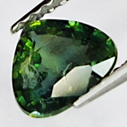 1.08ct Green Sapphire pear cut 6.6x6.1mm