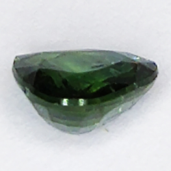 1.08ct Saphir Vert coupe poire 6.6x6.1mm