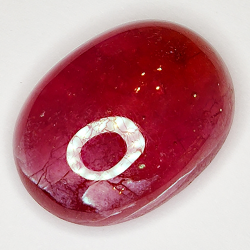 17.40ct Rubin cabochon oval 16.0x13.1mm