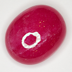 20.12ct Ruby cabochon oval 13.8x13.5mm