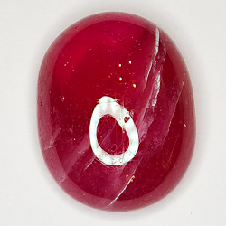 16.75ct Rubin cabochon oval 16.9x13.1mm