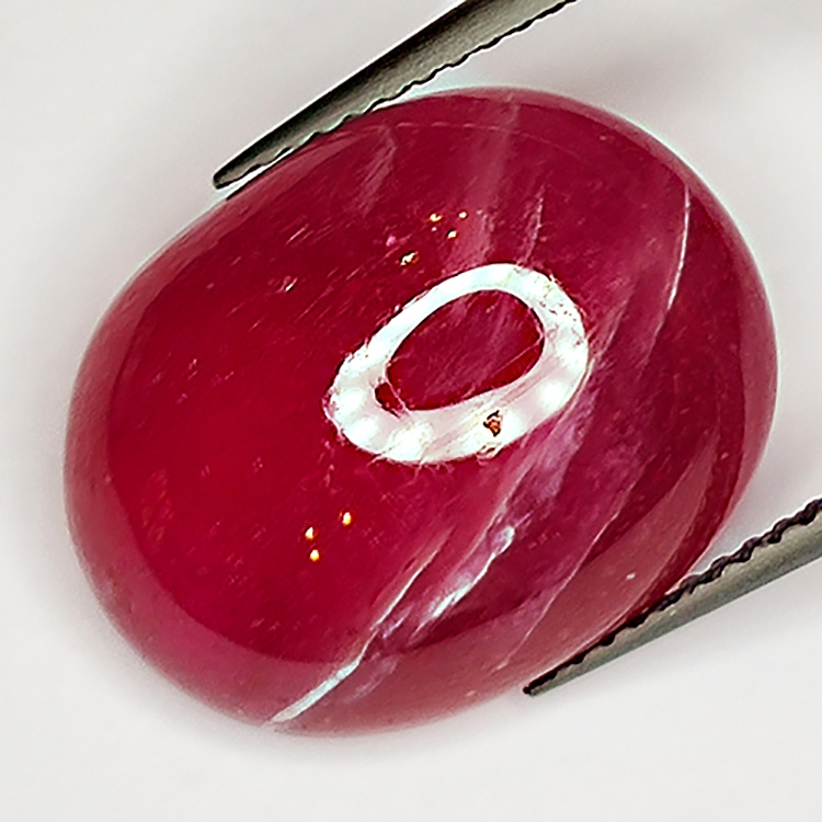 16.75ct Ruby cabochon oval 16.9x13.1mm