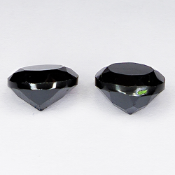 43.70ct Pareja Espinela Negra talla redonda 10.8x10.8mm