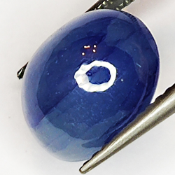 6.85ct Blauer Saphir cabochon oval 10.8x9.3mm