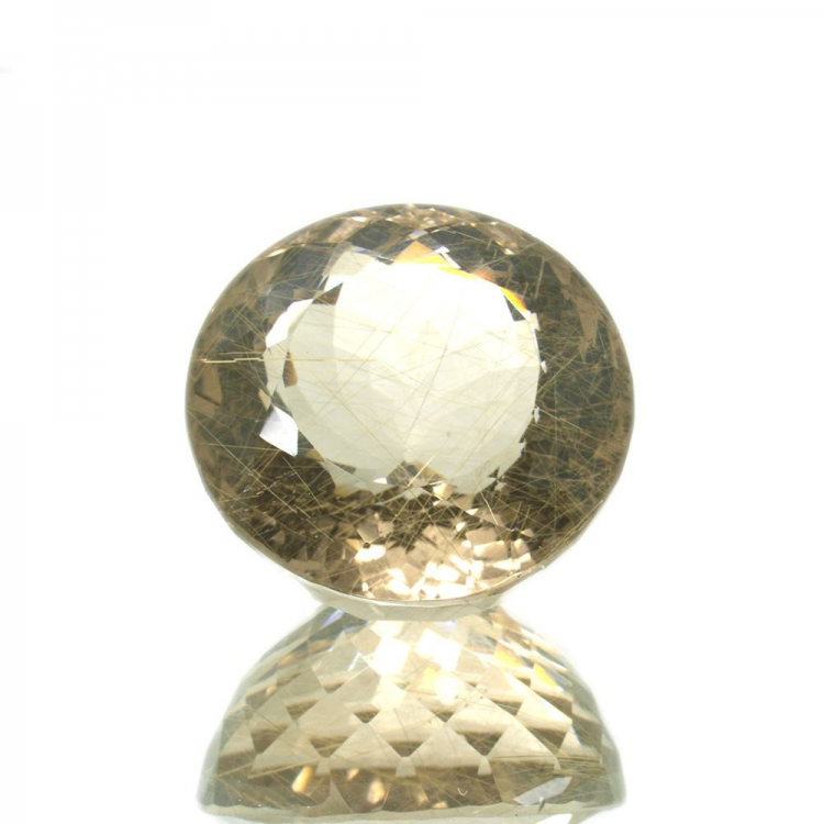 64.00ct. Rutile Quartz Round Cut