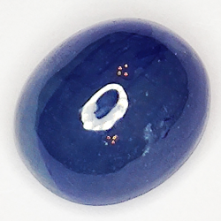 6.85ct Blauer Saphir cabochon oval 10.8x9.3mm