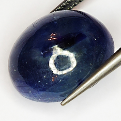 15.25ct Blue Sapphire cabochon oval 14.3x12.4mm