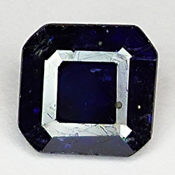 4.48ct Blauer Saphir smaragdschliff 9.2x8.9mm