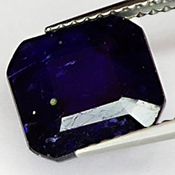 4.48ct Saphir Bleu coupe émeraude 9.2x8.9mm