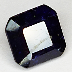 4.48ct Saphir Bleu coupe émeraude 9.2x8.9mm