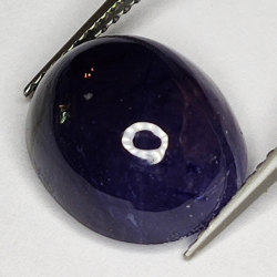 10.41ct Blauer Saphir cabochon oval 13.0x11.0mm