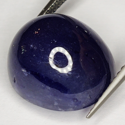 17.89ct Blauer Saphir cabochon oval 14.4x12.0mm