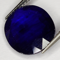 6.61ct Zaffiro blu taglio ovale 13.5x11.5mm