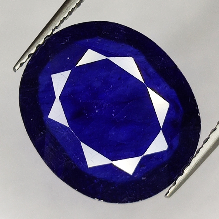 6.61ct Blauer Saphir Ovalschliff 13.5x11.5mm