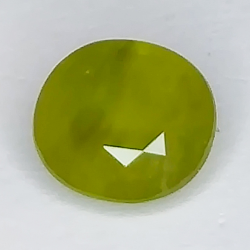 2.70ct Saphir vert coupe ovale 8.4x7.6mm