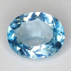 3.82ct Blauer Topas ovalschliff 10.8x8.9mm