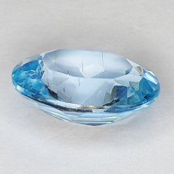 3.82ct Blue Topaz oval cut 10.8x8.9mm