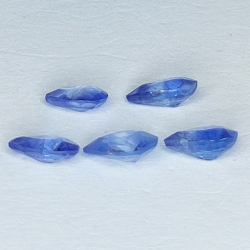 1.58ct Blue Sapphire pear cut 5.5x4.1mm 5pc