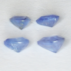 1.79ct Blue Sapphire pear cut 5.8x4.4mm 4pc