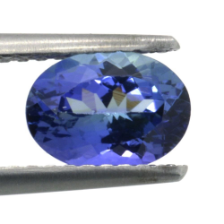 Tanzanite de 1,23 ct, taille ovale, 7,53x5,53 mm