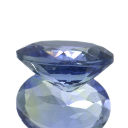 Tanzanite de 1,38 ct, taille ovale, 7,98 x 6,05 mm