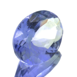 Tanzanite de 1,38 ct, taille ovale, 7,98 x 6,05 mm