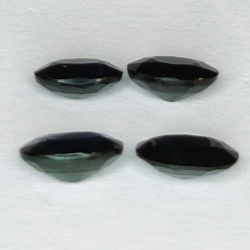 2.40ct Blue Sapphire oval cut 6.3x4.4mm 4pc