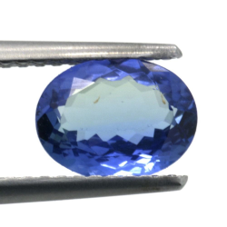 Tanzanite taille ovale 1,45 ct 8,14x6,17 mm