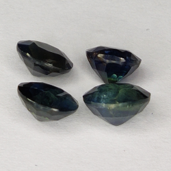 4.60ct Blue Sapphire oval cut 7.0x5.8mm 4pc