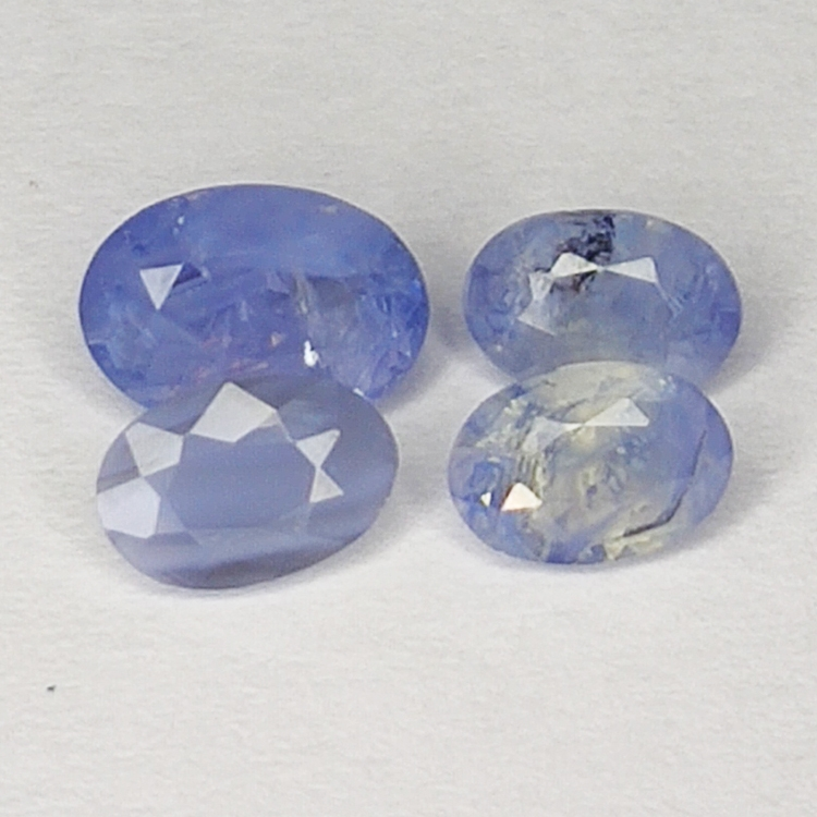 1.98ct Zaffiro Blu taglio ovale 6.6x4.6mm 4pz